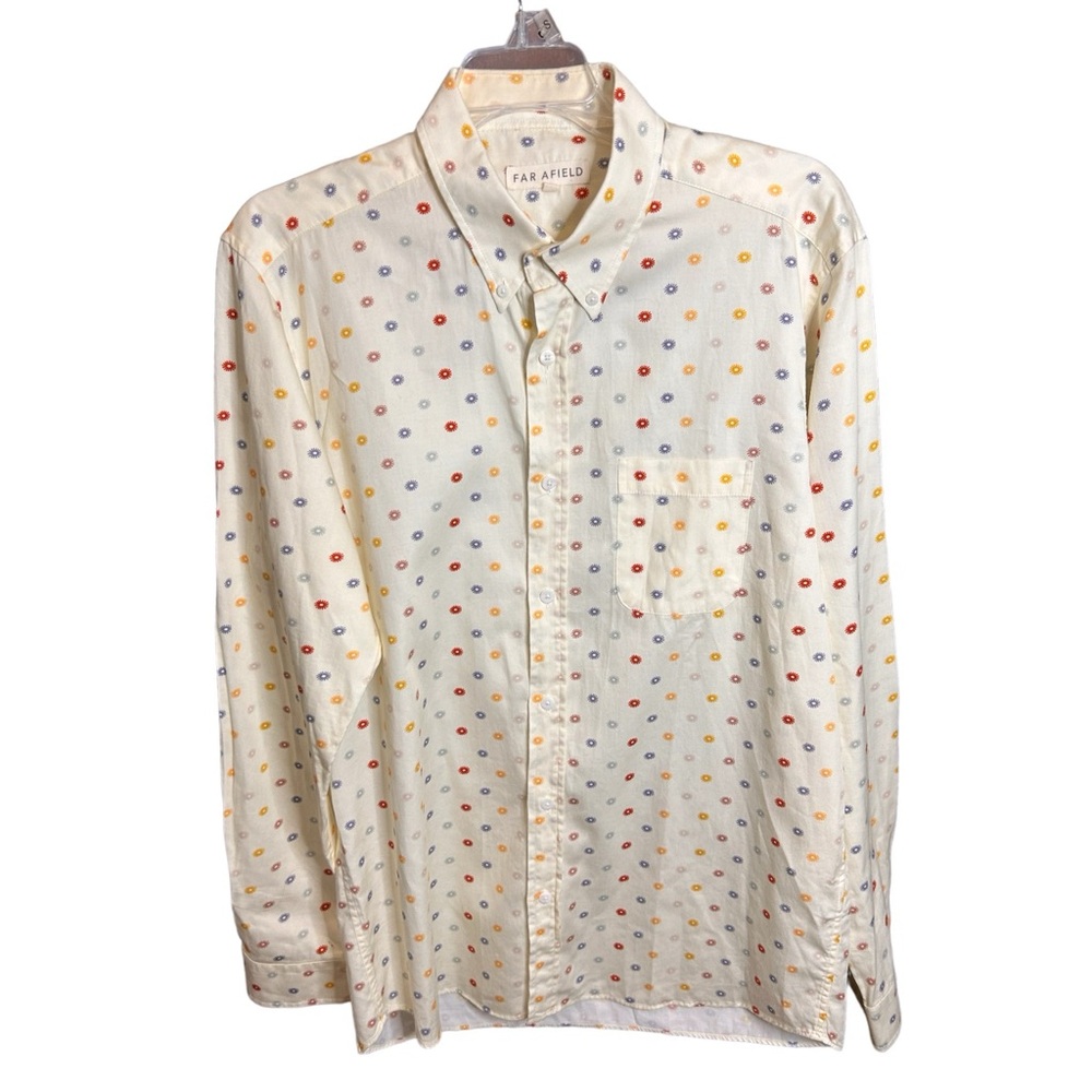 Far Afield Mens Cotton Shirt Size UK 2/M